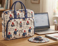 Signare Tapestry Computer Laptop & Shoulder Bag - Paddington Bear Cream