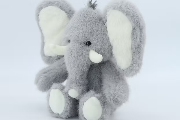Jomanda Medium Grey Elephant Soft Plush Toy 22cm