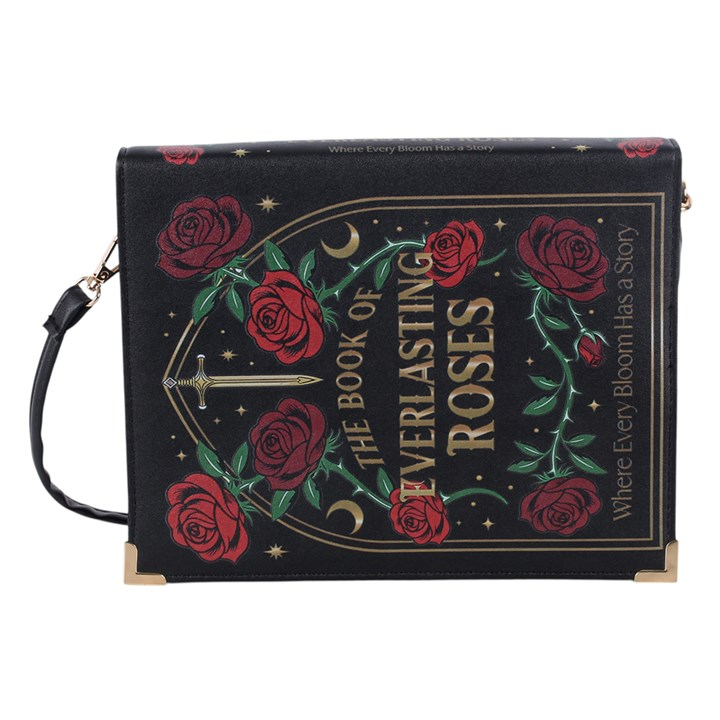 Something Different Gothic Rose Book-Shaped Crossbody Bag