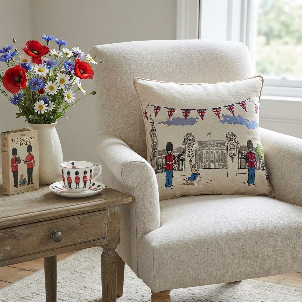 Signare Tapestry Cushion Cover 45cm - Peter Rabbit Victorian