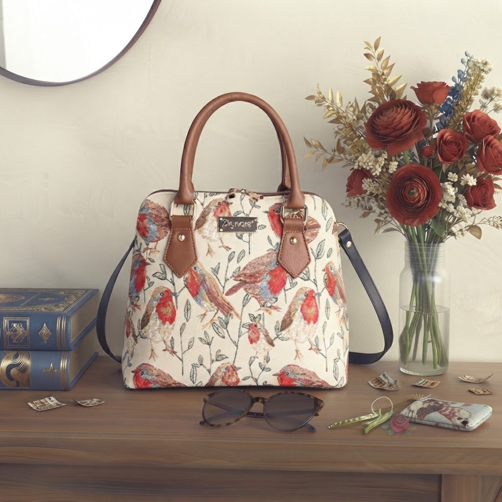 Signare Tapestry Convertible Grab & Shoulder Bag - Robin